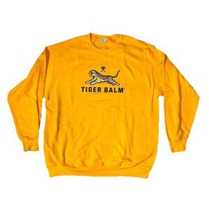 Men’s Size X-Large Orange Yellow Promotional Tiger Balm Sweatshirt Size XL - New